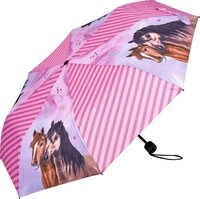 COPPENRATH DIE SPIEGELBURG Spiel Taschenschirm Pferdefreunde &ndash; &Oslash; 98 cm, kompakt &