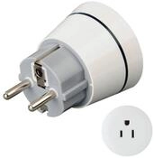 Hama Reiseadapter Typ A/B 3-polig f&uuml;r USA & Kanada, kompaktes Reiseadapter