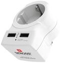 SKROSS Reisestecker "Europe to US USB", Wei&szlig; Reiseadapter