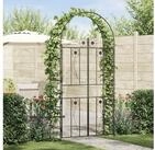 vidaXL Rankgitter 115 x 37 x 226 cm Rankhilfe Rankgitter Gartenbogen Uni Schwarz