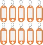 WEDO Schl&uuml;sselanh&auml;nger Schl&uuml;sselanh&auml;nger mit S-Haken orange VE=10 St&uuml;ck