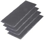 WESTMARK Servierbrett 4 Servierplatten Naturschiefer &raquo;Tapas + Friends&laquo;, 30 x...