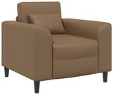 vidaXL Sessel Sessel Cappuccino Kunstleder (1-St)