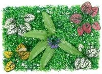 vidaXL Thermokomposter Sichtschutz aus Kunstpflanzen 6 Stk. Gr&uuml;n 40x60 cm, (6...
