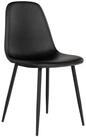 House Nordic Polsterstuhl (2er-Set) in Schwarz - 47x88x50 (BxHxT) (2er-Set)