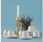 Karaca Kaffeeservice Saturn T&uuml;rkische Kaffeetasse mit Untertasse Set 6 Personen