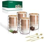LuxusKollektion Latte-Macchiato-Glas Latte Macchiato Gl&auml;ser Doppelwandig 400ml...