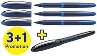SCHNEIDER Schneider One Business Tintenroller 0,6 mm, Schreibfarbe: blau, 4 St.