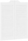 vidaXL Zimmert&uuml;r 100 x 40 cm Schwingt&uuml;ren Wei&szlig; 100x40 cm Massives Kiefernholz