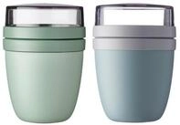Mepal Lunchbox Lunchpot Ellipse f&uuml;r Joghurt und M&uuml;sli 500 ml + 200 ml,...