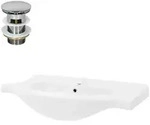 LuxeBath Waschbecken Waschtisch Aufsatzwaschbecken aus Keramik f&uuml;r Badezimmer /