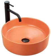 wohnwerk.idee Aufsatzwaschbecken Waschbecken Keramik Sami Gr&uuml;n Terra Orange...