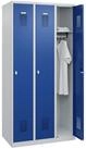 C+P Schranksystem C+P Spind Basis PLUS, 3 Abteile, 1850x900x500mm, 7035/5010