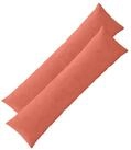 vidaXL Kissenbezug Kissenbezug 2 pcs ALMELO Rot-Orange 40 x 145 cm Cord, (2...