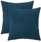 vidaXL Kissenbezug Kissenbezug 2 pcs HEERLEN Blau 30 x 30 cm Samt, (2 St&uuml;ck)