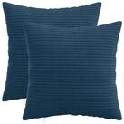 vidaXL Kissenbezug Kissenbezug 2 pcs HEERLEN Marineblau 30 x 30 cm Cord, (2...