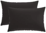 vidaXL Kissenbezug Kissenbezug 2 pcs HEERLEN Schwarz 40 x 60 cm Polyester, (2...