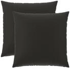 vidaXL Kissenbezug Kissenbezug 2 pcs HEERLEN Schwarz 65 x 65 cm Polyester, (2...