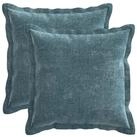 vidaXL Kissenbezug Kissenbezug 2 stk. HOUTEN Blau 50 x 50 cm Chenille-Stoff, (2