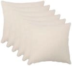 vidaXL Kissenbezug Kissenbezug 6 pcs HEERLEN Creme 40 x 40 cm Boucl&eacute;, (6...
