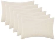 vidaXL Kissenbezug Kissenbezug 6 pcs HEERLEN Creme 50 x 80 cm Boucl&eacute;, (6...