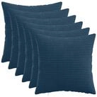 vidaXL Kissenbezug Kissenbezug 6 pcs HEERLEN Marineblau 35 x 35 cm Cord, (6...