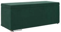 vidaXL Barhocker Hocker Dunkelgr&uuml;n 101 x 41 x 40 cm Samt und Engineering Holz...