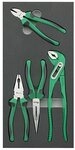 fortis Werkzeugwagen, (4-tlg), Werkzeugmodul 1/3 Zangen