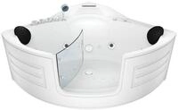 AcquaVapore Whirlpool-Badewanne Whirlpool Badewanne Wanne W70-TH 150x150cm mit...