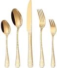 LuxusKollektion Besteck-Set Besteck Gold Edelstahl 6 Personen Gabel L&ouml;ffel