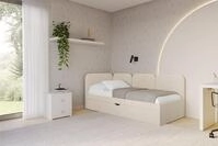 ALTDECOR Jugendbett ALVY (Jugendbett mit Bettkasten und Lattenrost, Polsterbett...