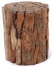 CREEDWOOD Dekos&auml;ule HOLZ S&Auml;ULE "MALEA 40", Treibholz, 40cm, Natur Blumen...