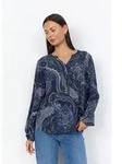 soyaconcept Druckbluse SC-HALNA 2 AOP Viskose blau S (36)