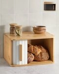 Praknu Brotkasten Brotkasten klein aus FSC&reg; Holz mit Schiebet&uuml;r -...