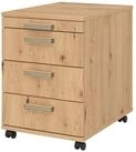 b&uuml;m&ouml; Rollcontainer office B&uuml;rocontainer - 3 Materialschubladen, Dekor:...