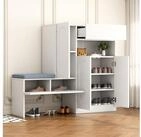 STILVORA Schuhschrank mit Sitzbank Schuhkommode Schuhbank mit...
