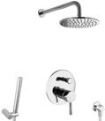 PaulGurkes Duscharmatur (Set, Duschsystem mit Armatur, Kopf- und Handbrause)