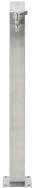 vidaXL Wassertank, Garten-Wassers&auml;ule Edelstahl Quadratisch 95 cm