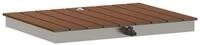 vidaXL Gartendusche 70 x 52 x 6 cm Garten Boden Dusche WPC und Edelstahl 201...