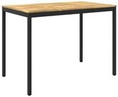 vidaXL Gartentisch Gartenbar-Tisch Wei&szlig; und Schwarz 147 x 88,5 x 105 cm (1-St)