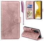 LuxusKollektion Flip Case Handyh&uuml;lle S22 Klapph&uuml;lle Kunstleder Wallet Samsung