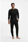 BOSS Pyjama Xmas Long Set (2 tlg) in Genschenkbox, aus Baumwolle mit...