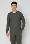 Langarmshirt JOOP, Herren, Gr. L, gr&uuml;n (hellgrau), Jersey, Obermaterial: 100%