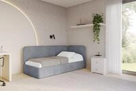 ALTDECOR Jugendbett ELSY (Jugendbett mit Bettkasten und Lattenrost, Polsterbett mit