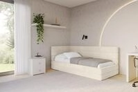 ALTDECOR Jugendbett BEMY (Jugendbett mit Bettkasten und Lattenrost, Polsterbett...