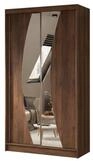 Masseno Schwebet&uuml;renschrank VOCE 120 cm Kleiderschrank mit Spiegel 2 T&uuml;ren