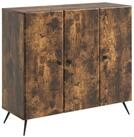 vidaXL Sideboard 89 x 34,5 x 80 cm Sideboard Wohnzimmer Schrank Ger&auml;ucherte...