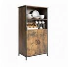 relaxdays K&uuml;chenbuffet K&uuml;chenschrank Industrial Style (1-St) Vintagebraun