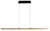 Licht-Erlebnisse Pendelleuchte SAALWEIL, LED fest integriert, Warmwei&szlig;, Holz