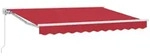vidaXL Markise Manuell einziehbare Markise Rot 3 x 2,5 m (1-St) rot